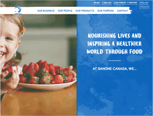 Tablet Screenshot of danone.ca