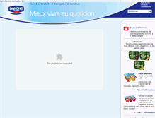 Tablet Screenshot of fr.www.danone.ch