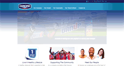 Desktop Screenshot of danone.co.za